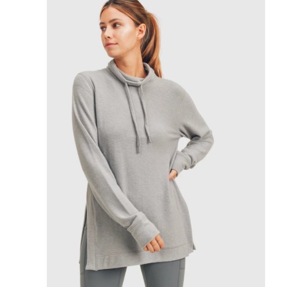 NWOT Mono B Fuzzy Cowl Neck Pullover Never Worn - Picture 11 of 11